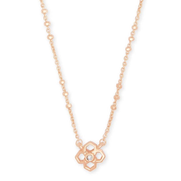 Kendra Scott Jewelry - KENDRA SCOTT Rue Necklace in Rose Gold with Sparkling Swarovski Crystal